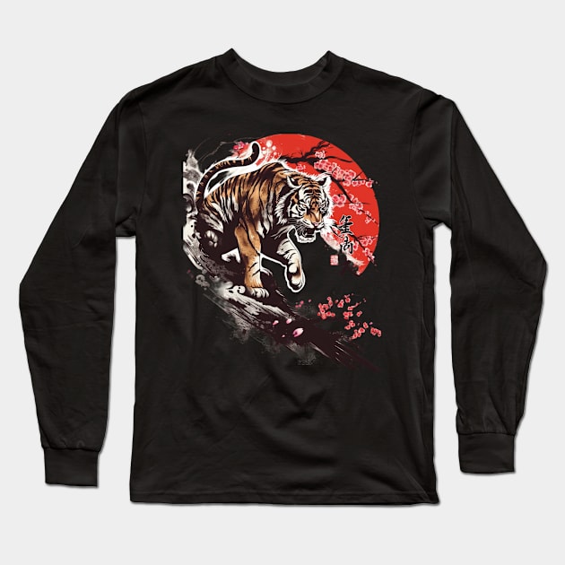 Tiger Color Diversity Long Sleeve T-Shirt by GodeleineBesnard